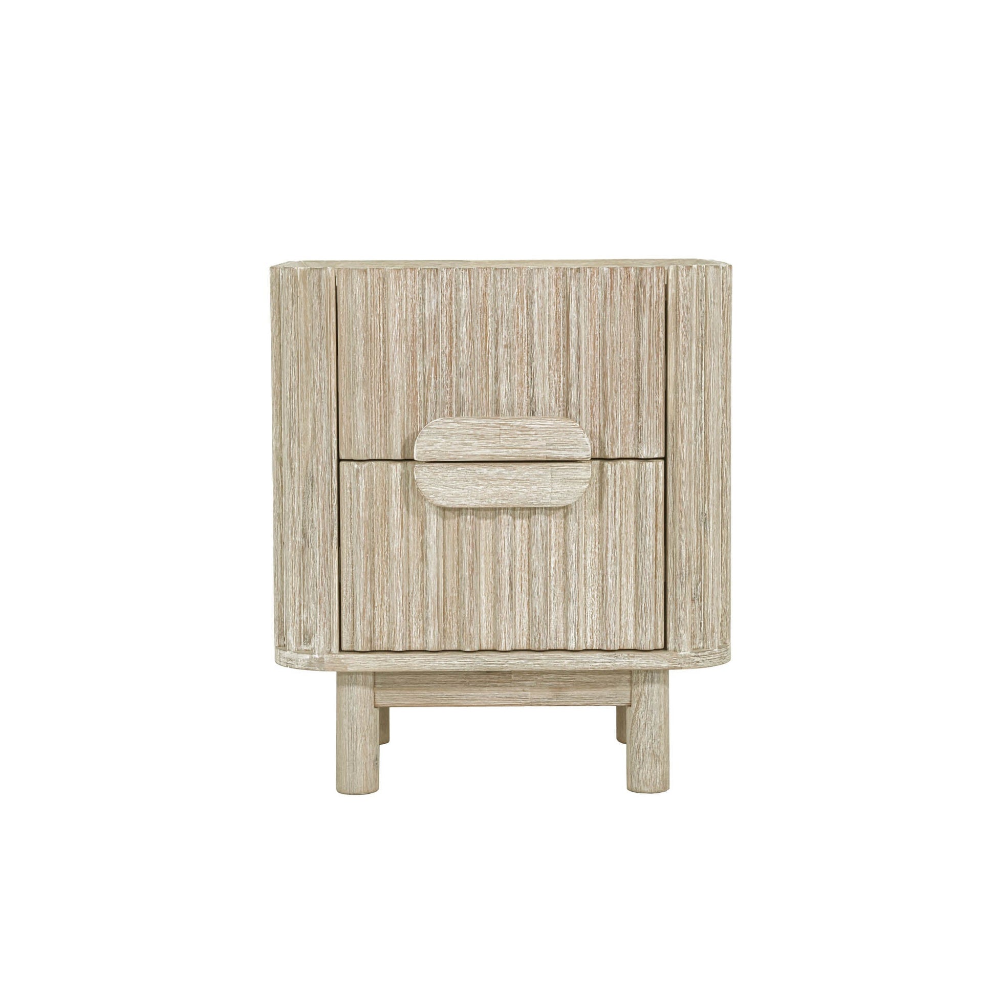 Oasis Two Drawers Wood Nightstand-Nightstands-LH Imports-LOOMLAN