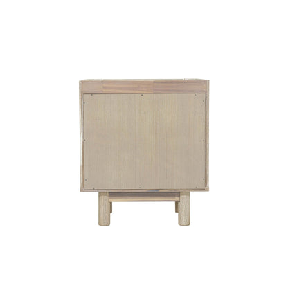 Oasis Two Drawers Wood Nightstand-Nightstands-LH Imports-LOOMLAN