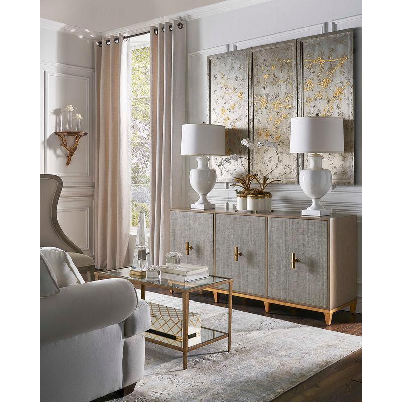 Obelisk Crystal And Gold Brass Base Sculpture - LOOMLAN - Chelsea House - Statues & Sculptures