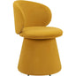 Oblic Orange Swivel Armless Dining Chair - LOOMLAN - Zuo Modern - Dining Chairs