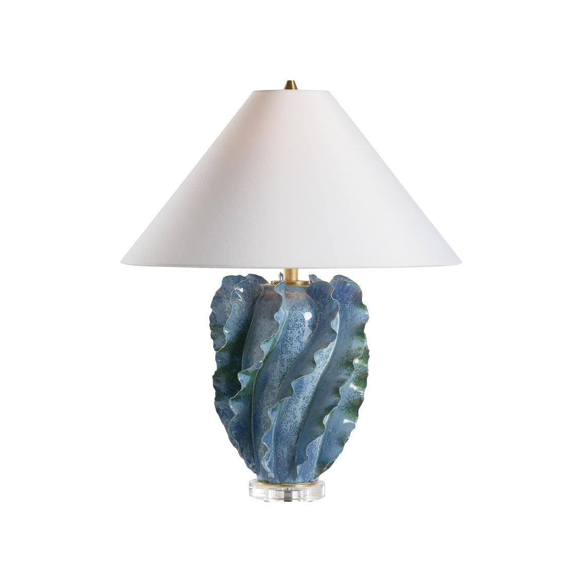 Ocean Waves Ceramic Table Lamp