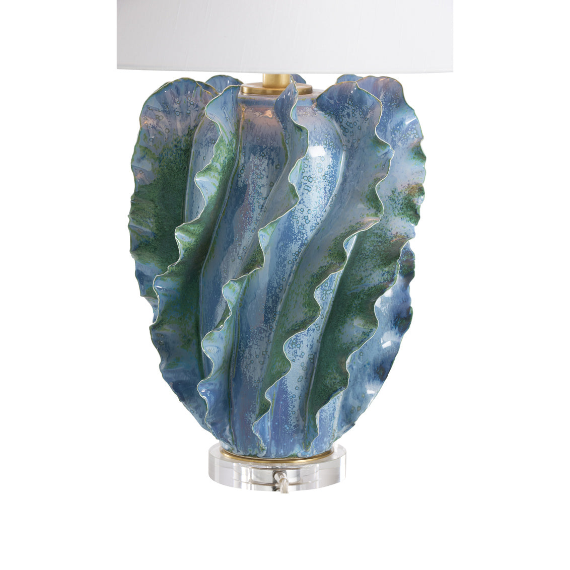 Ocean Waves Ceramic Table Lamp