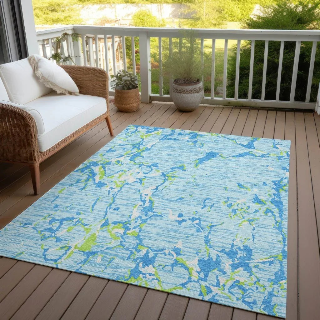Oceana Sky Washable Indoor-Outdoor Rug-Outdoor Rugs-LOOMLAN Rugs-LOOMLAN