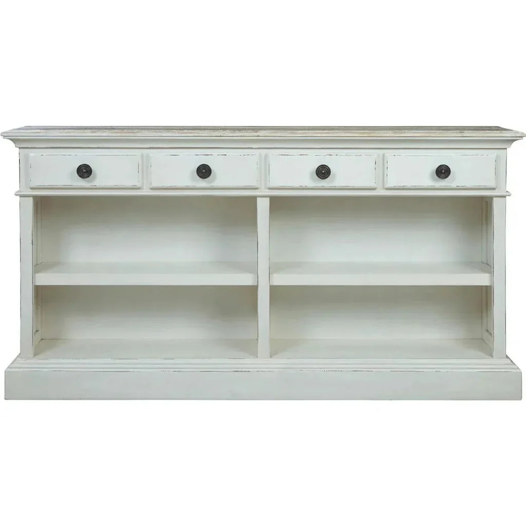 Oceanside Wooden Rectangular Console Table - LOOMLAN - Furniture Classics - Console Tables