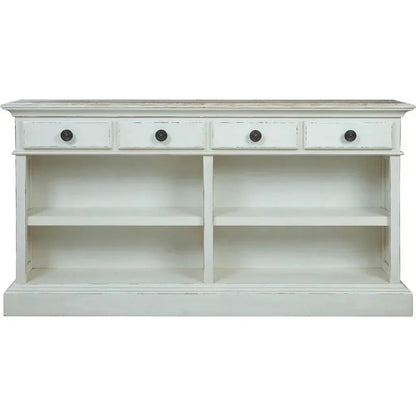 Oceanside Wooden Rectangular Console Table - LOOMLAN - Furniture Classics - Console Tables