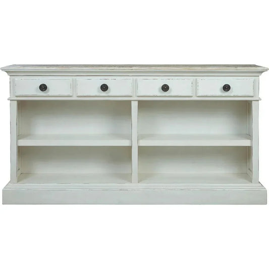 Oceanside Wooden Rectangular Console Table - LOOMLAN - Furniture Classics - Console Tables