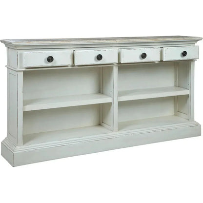 Oceanside Wooden Rectangular Console Table - LOOMLAN - Furniture Classics - Console Tables