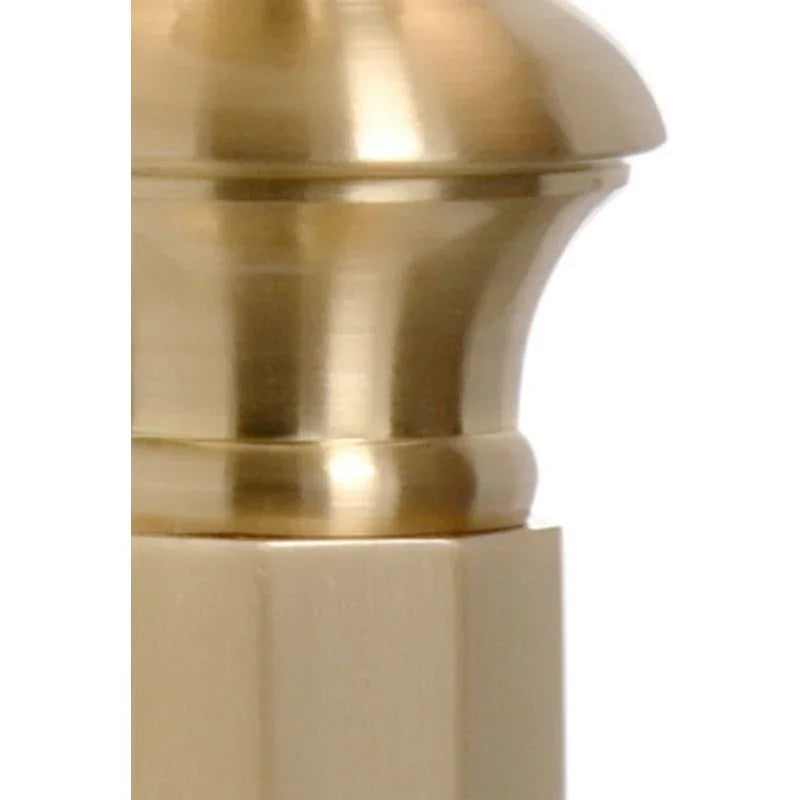 Octagon Candlestick Cast Brass Table Lamp - LOOMLAN - Wildwood - Table Lamps