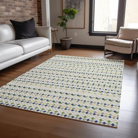 Octavia Ivory Washable Indoor - Outdoor Rug - LOOMLAN - LOOMLAN Rugs - Outdoor Rugs