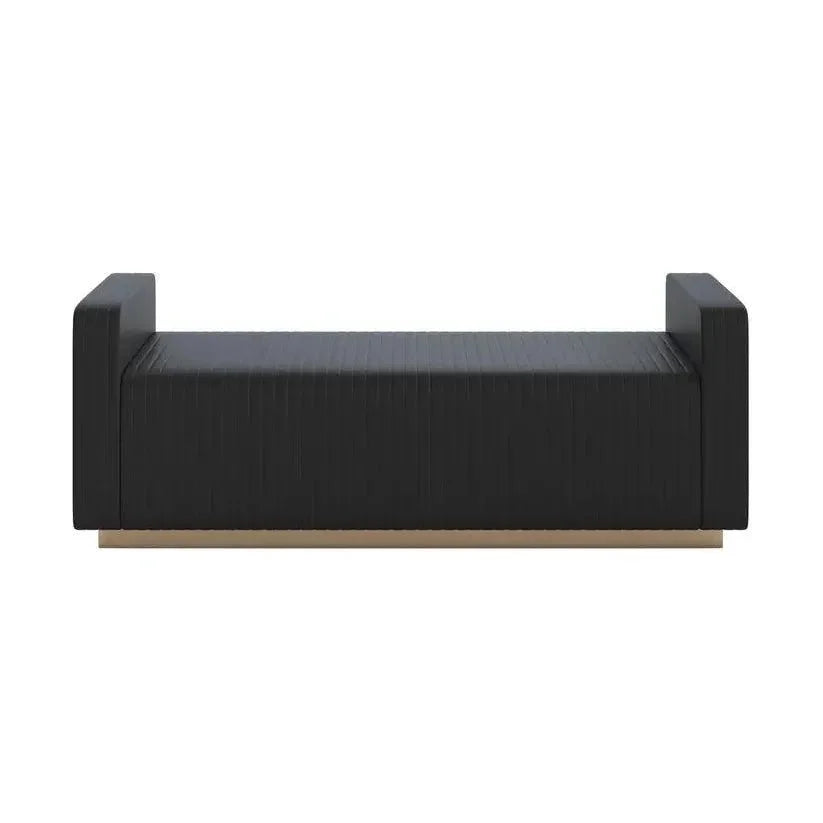 Odette Leather Backless Bedroom Bench - LOOMLAN - SUNPAN - Bedroom Benches
