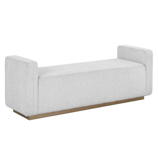 Odette Leather Backless Bedroom Bench - LOOMLAN - SUNPAN - Bedroom Benches