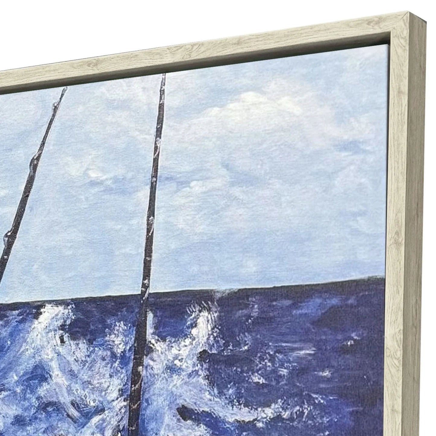 Offshore Reeling Blue Canvas Art