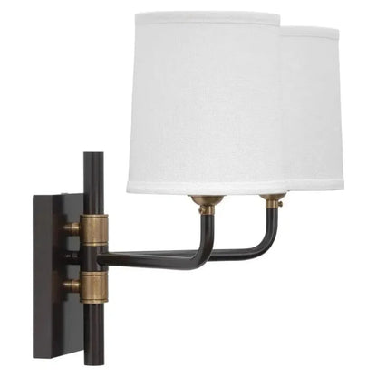 Oil Rubbed Bronze Lawton Double Arm Wall Sconce - LOOMLAN - Jamie Young - Wall Sconces