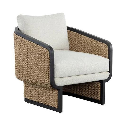 Olbia Lounge Chair Louis Cream Outdoor-Outdoor Lounge Chairs-SUNPAN-LOOMLAN