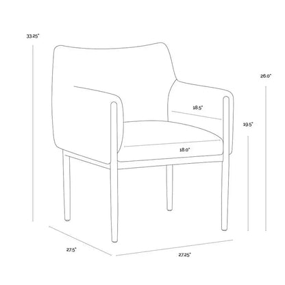 Olea Performance Fabric Lounge Chair-Lounge Chairs-SUNPAN-LOOMLAN