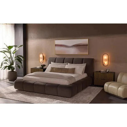 Olena Fabric Luxurious Bed - LOOMLAN - SUNPAN - Beds
