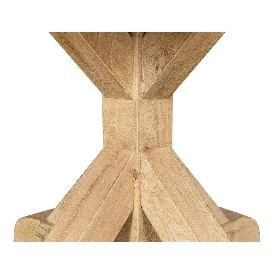 Oleski Round Dining Table Seats 6-Dining Tables-Sarreid-LOOMLAN