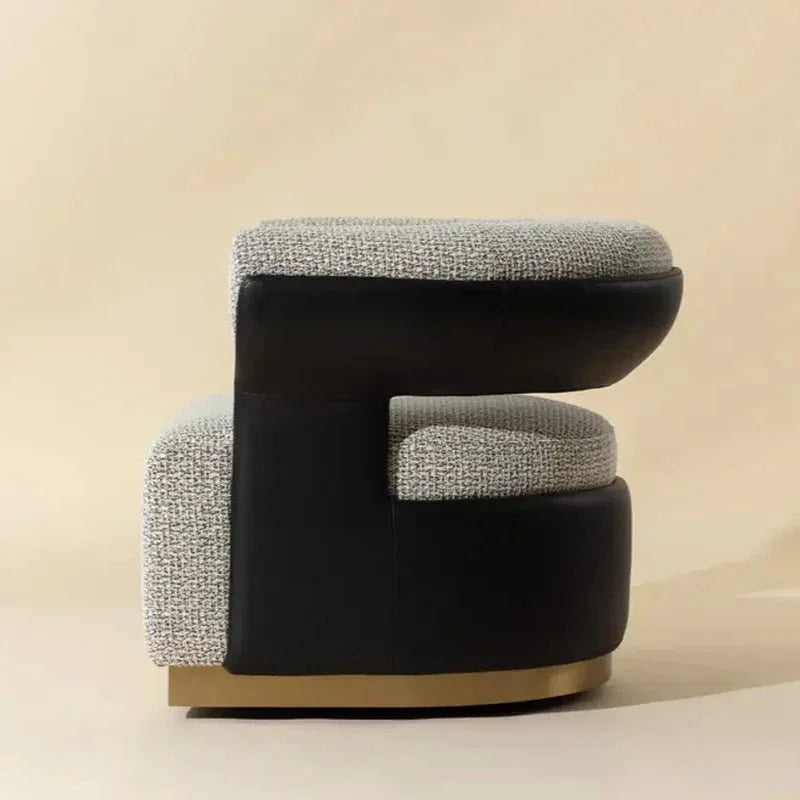 Olida Performance Fabric Swivel Lounge Chair-Lounge Chairs-SUNPAN-LOOMLAN