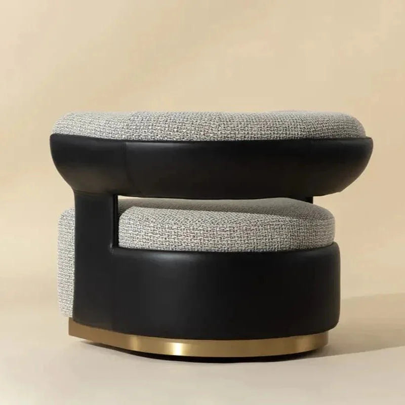 Olida Performance Fabric Swivel Lounge Chair-Lounge Chairs-SUNPAN-LOOMLAN