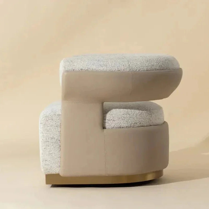 Olida Performance Fabric Swivel Lounge Chair-Lounge Chairs-SUNPAN-LOOMLAN