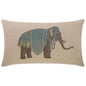 Olifant Lumbar Azure Brown Throw Pillow Insert - LOOMLAN - D.V. Kap - Throw Pillows