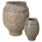 Olive Reef Green Ceramic Round Jar - LOOMLAN - Emissary - Planters