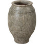 Olive Reef Green Ceramic Round Jar - LOOMLAN - Emissary - Planters