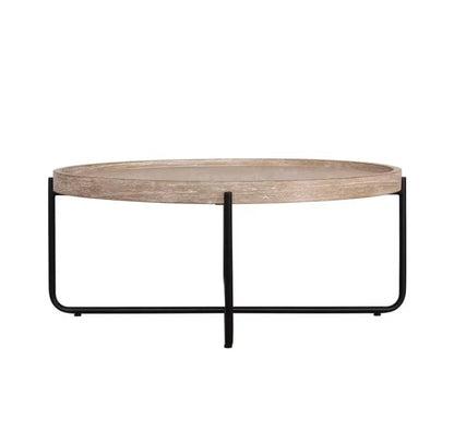 Oliver Wood Top Round Coffee Table