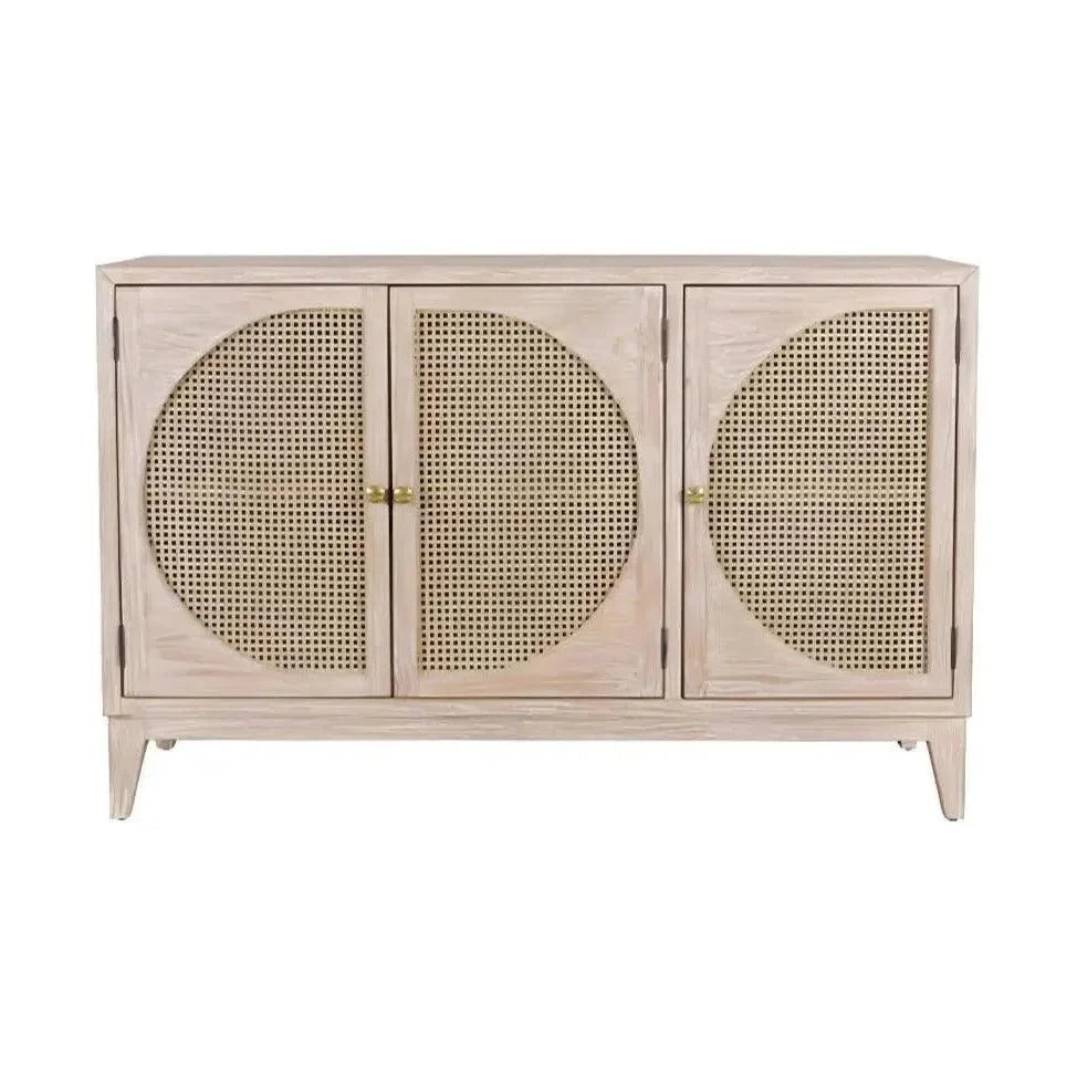 Olivia 3 Door Cabinet Natural - LOOMLAN - Artesia - Sideboards