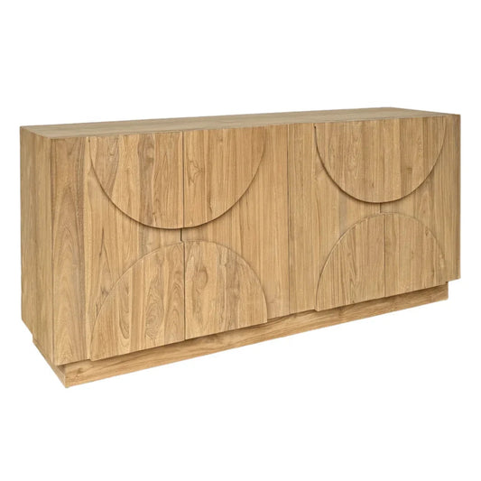 Ollie Natural Teak Wooden Cabinet - LOOMLAN - Artesia - Accent Cabinets