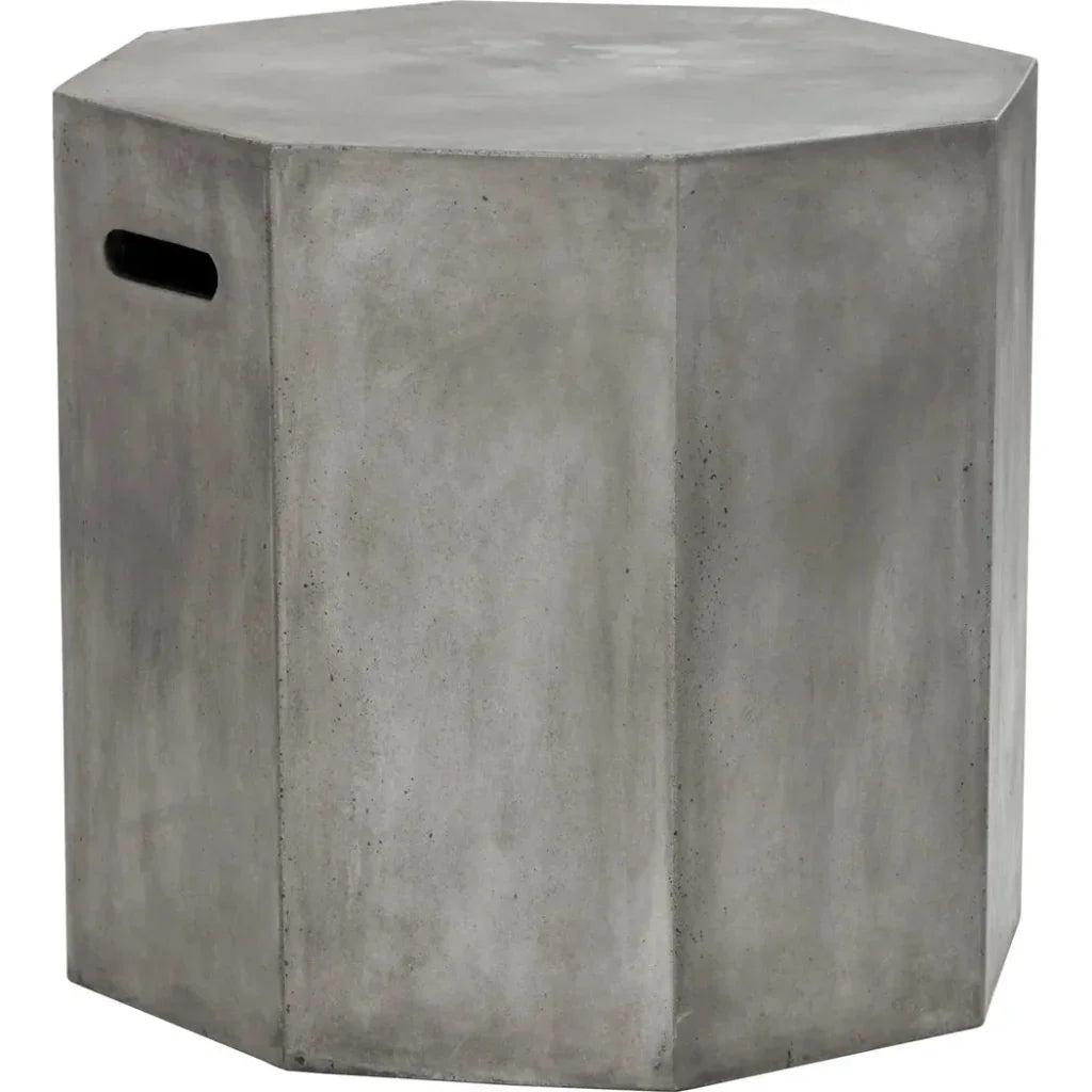 Ollo End Table Concrete For Indoor Outdoor - LOOMLAN - SUNPAN - Outdoor Side Tables