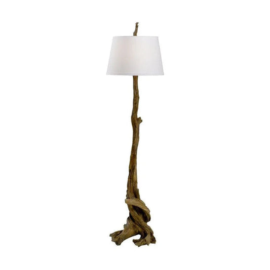 Olmsted Natural Wood Finish Floor Lamp-Floor Lamps-Wildwood-Natural-LOOMLAN