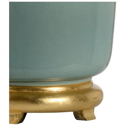 Olsen Bayboro Blue Ceramic Made Table Lamp - LOOMLAN - Wildwood - Table Lamps