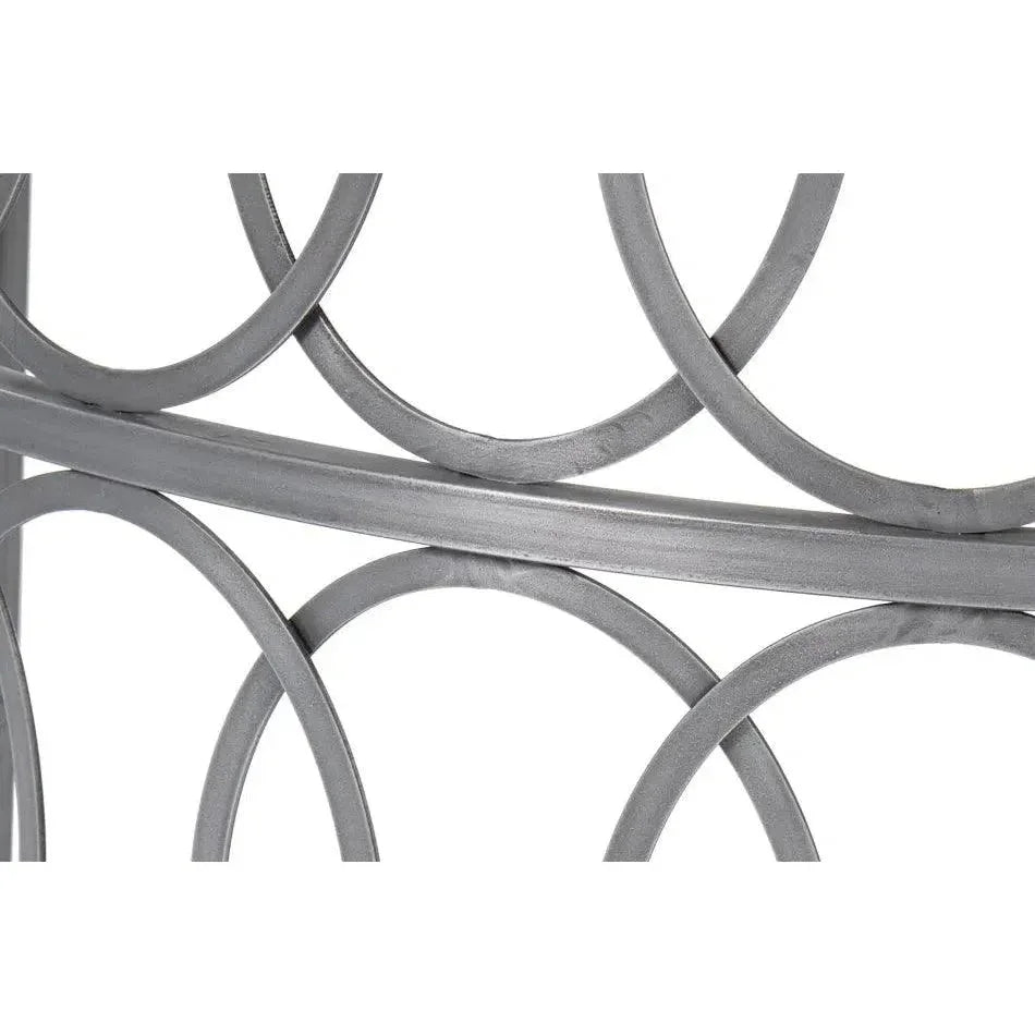 Olympia Demilune Table White Marble Top - LOOMLAN - Sarreid - Side Tables