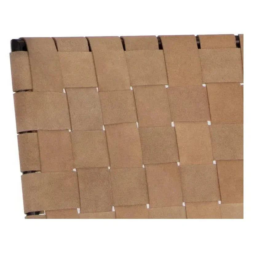 Omari Leather Unique Styled Barstool - LOOMLAN - SUNPAN - Bar Stools