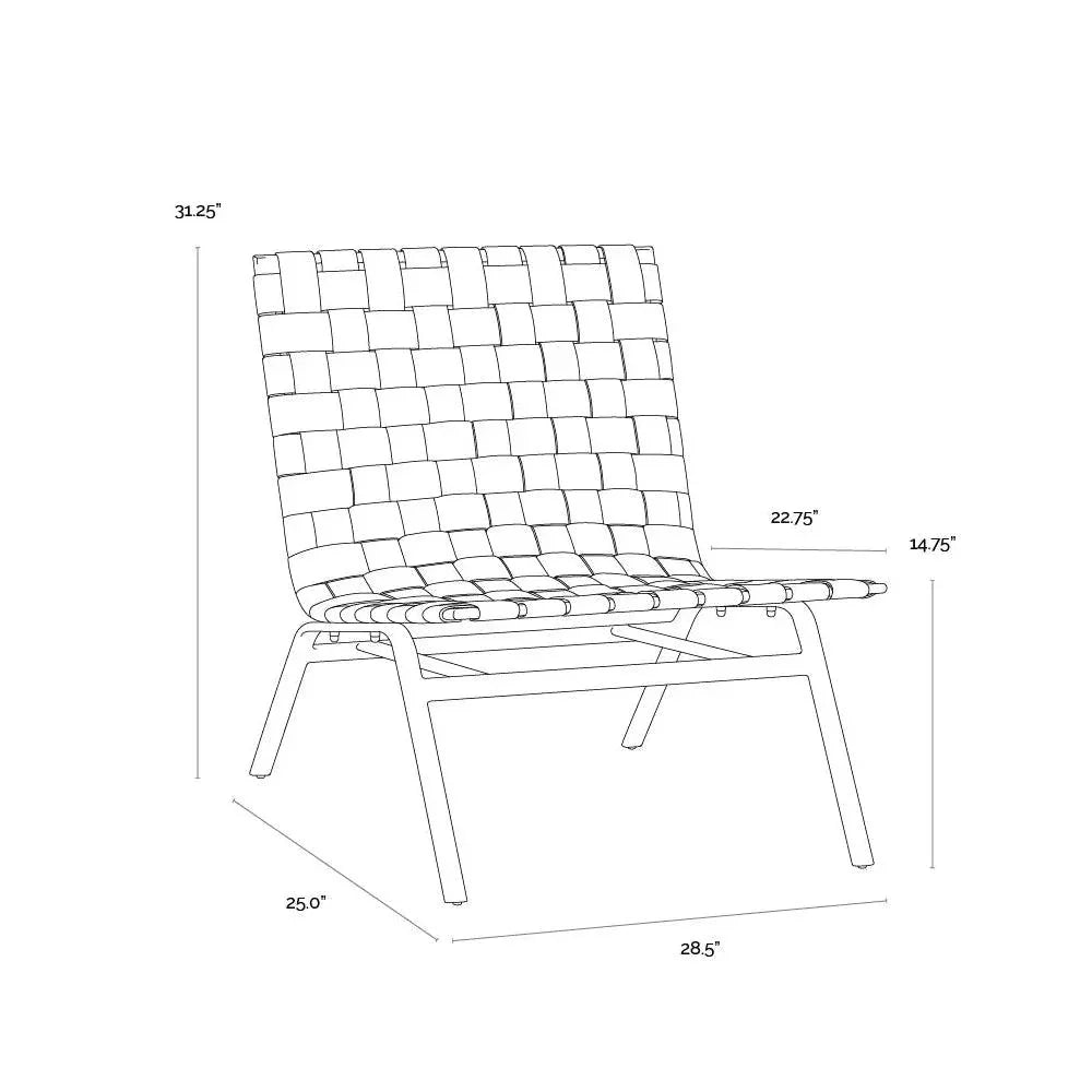 Omari Lounge Chair Luxurious Suede Leather Black Iron - LOOMLAN - SUNPAN - Accent Chairs