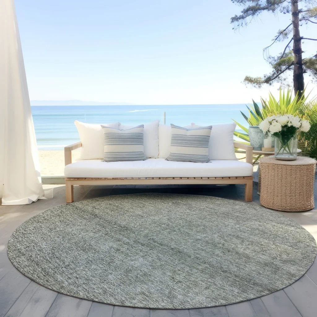 Omera Green Washable Indoor - Outdoor Rug - LOOMLAN - LOOMLAN Rugs - Outdoor Rugs