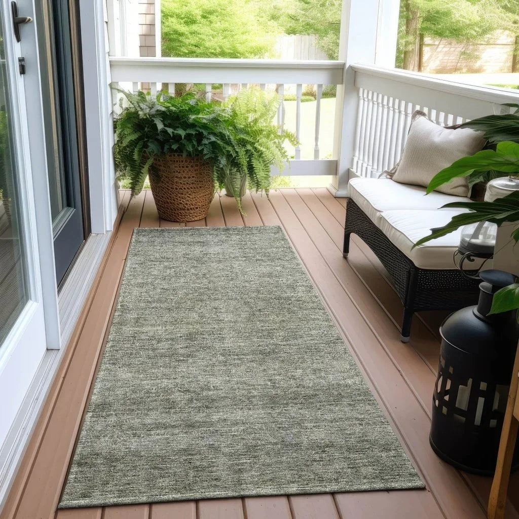 Omera Green Washable Indoor - Outdoor Rug - LOOMLAN - LOOMLAN Rugs - Outdoor Rugs