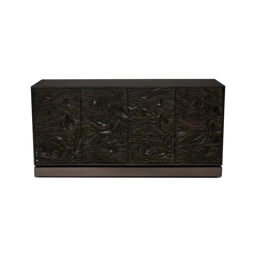 Onda Stainless Steel Based Wooden Buffet - LOOMLAN - Urbia - Buffets