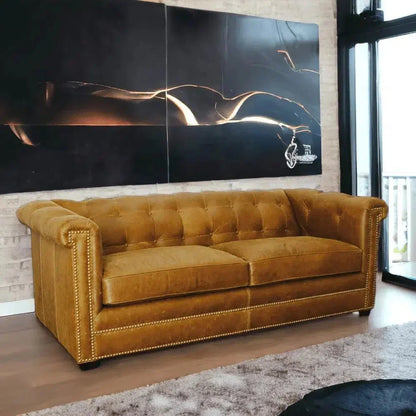 One Leather Sofa to Rule Them All, Custom Made - LOOMLAN - Uptown Sebastian - Sofas & Loveseats