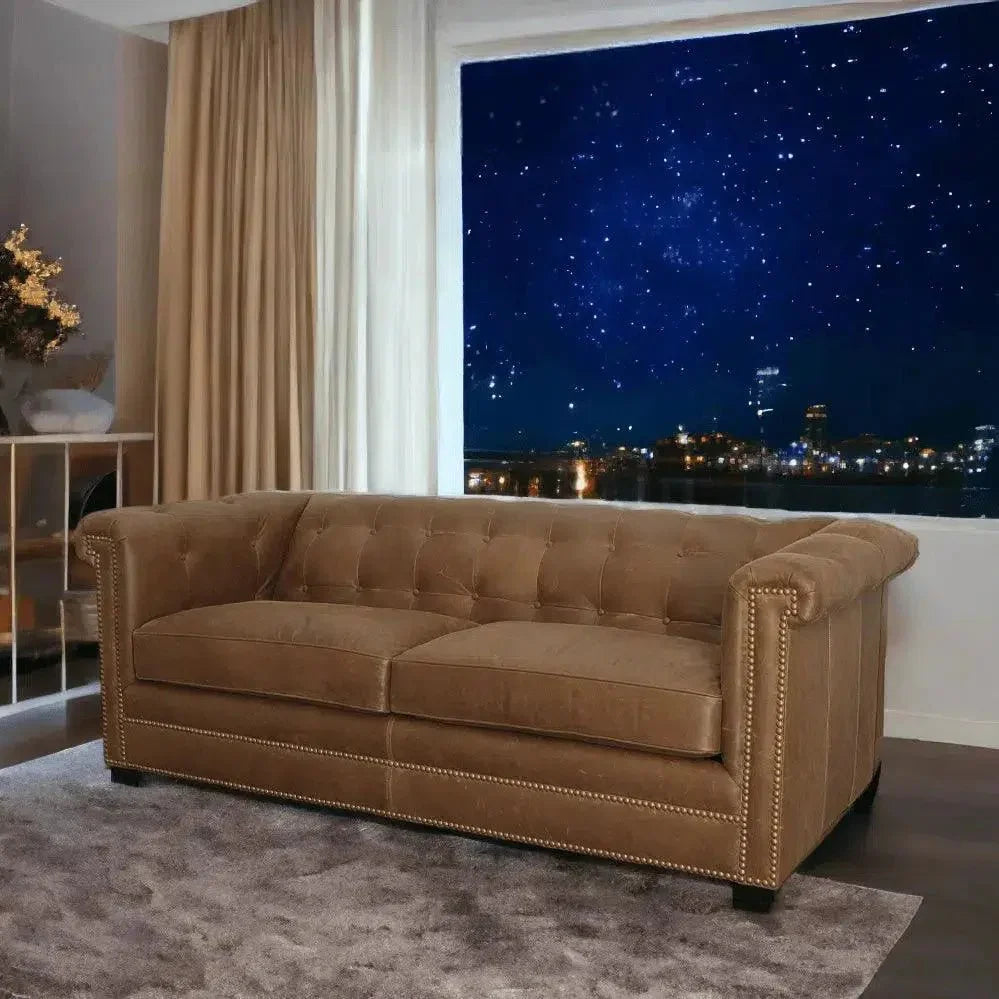 One Leather Sofa to Rule Them All, Custom Made - LOOMLAN - Uptown Sebastian - Sofas & Loveseats