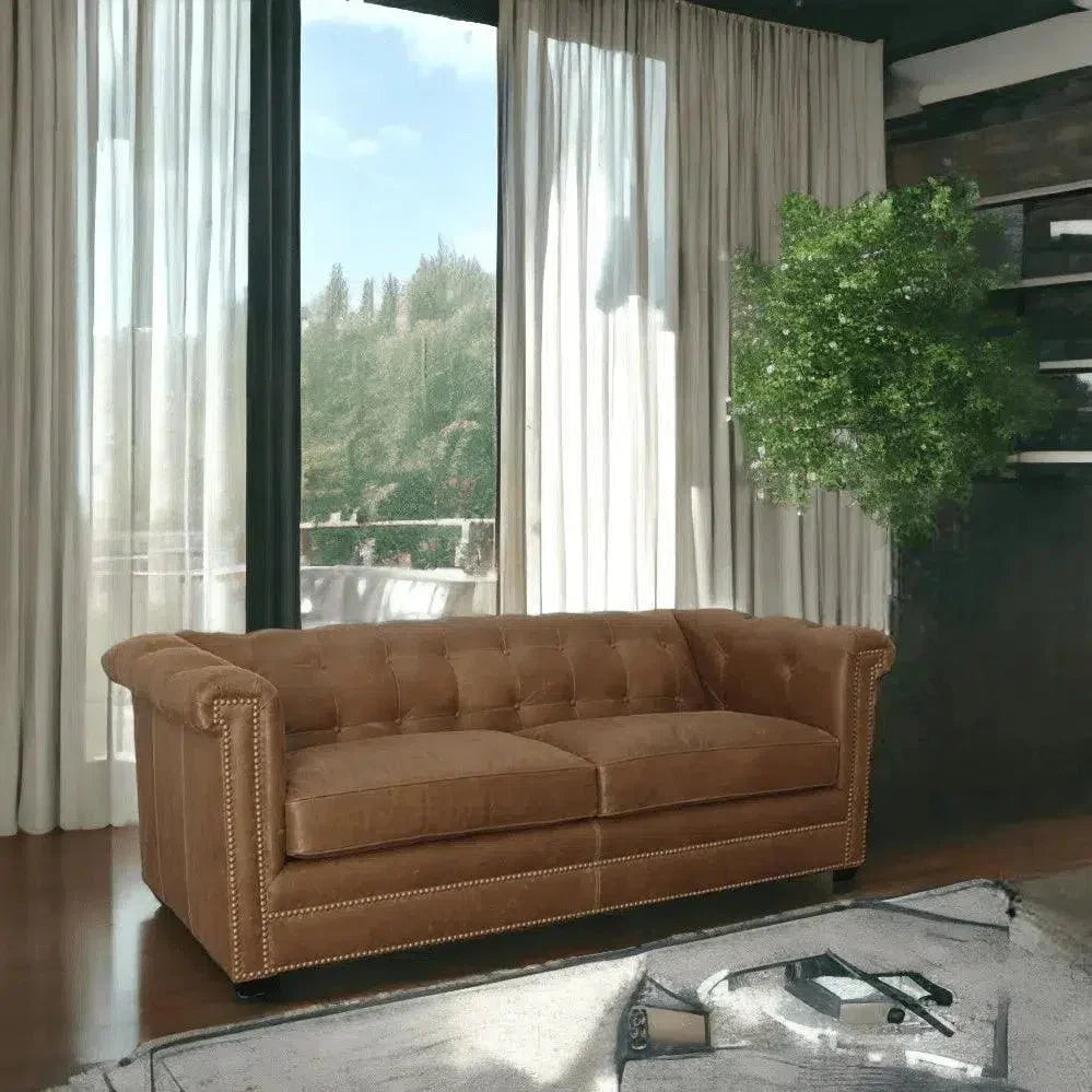 One Leather Sofa to Rule Them All, Custom Made - LOOMLAN - Uptown Sebastian - Sofas & Loveseats