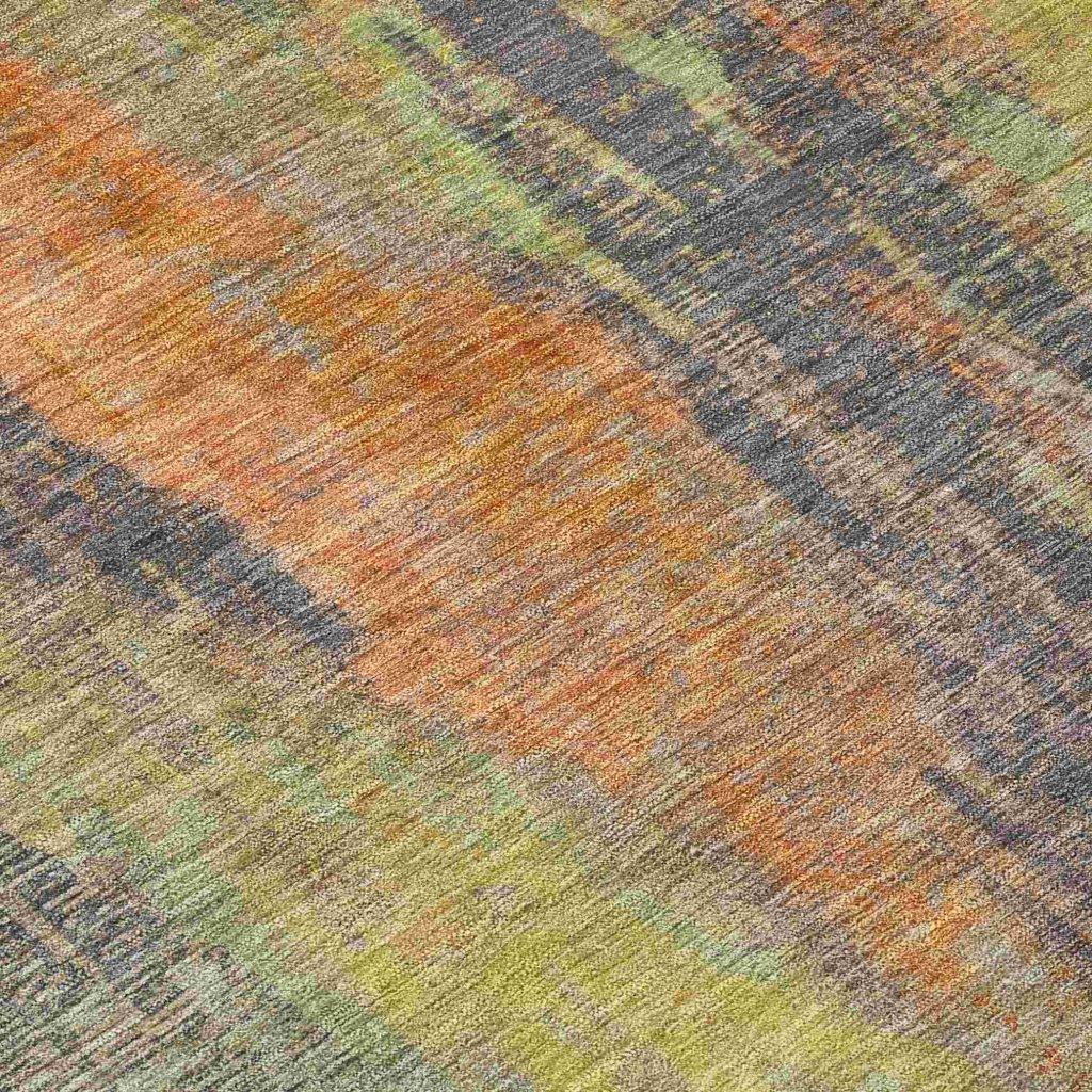 Onyxelle Orange Washable Indoor - Outdoor Rug - LOOMLAN - LOOMLAN Rugs - Outdoor Rugs