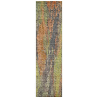 Onyxelle Orange Washable Indoor - Outdoor Rug - LOOMLAN - LOOMLAN Rugs - Outdoor Rugs