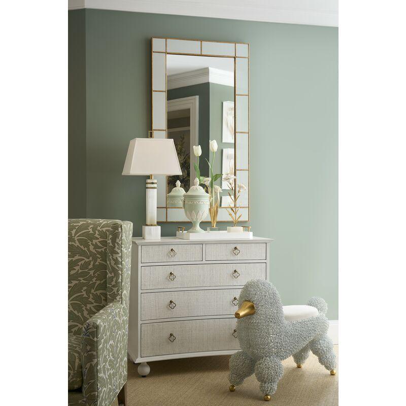 Ooh La La Poodle White Stool - LOOMLAN - Chelsea House - Poufs and Stools