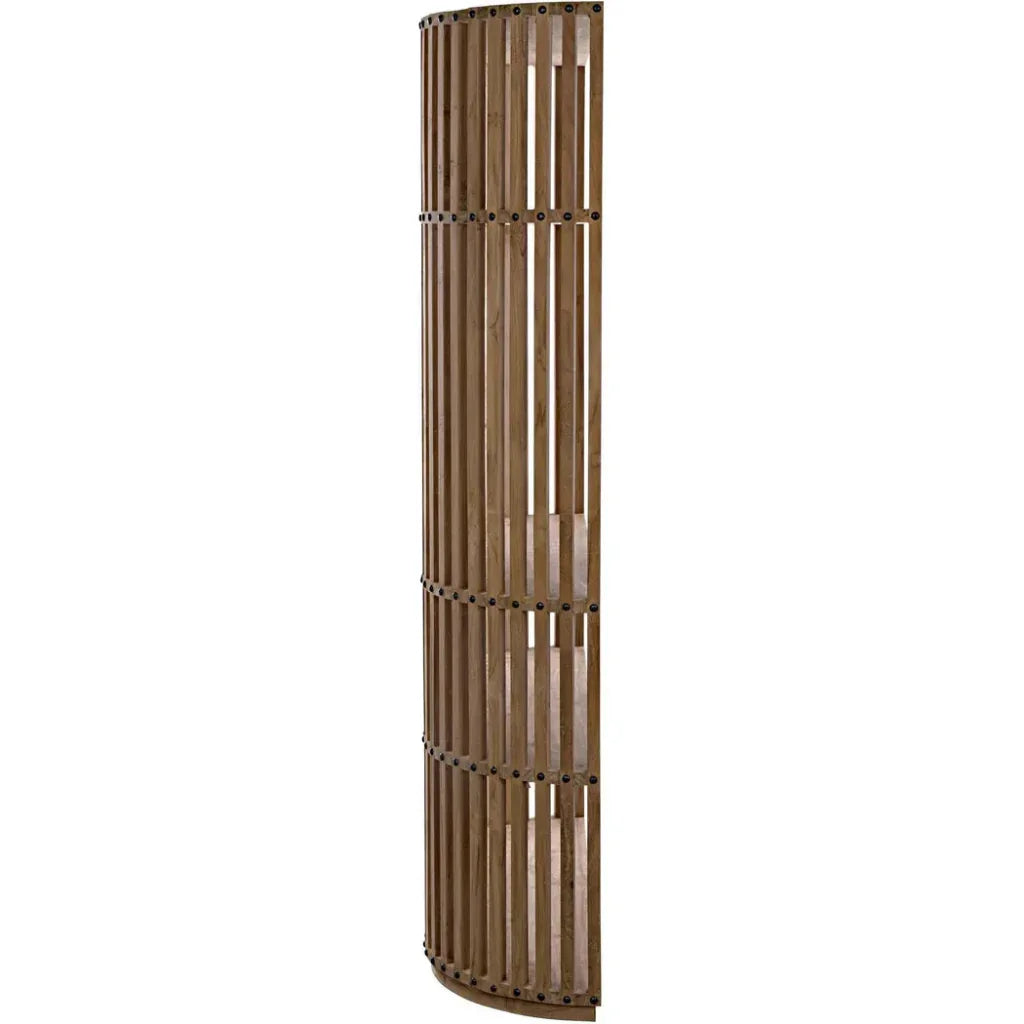 Opal Natural Teak Wood Etagere-Etageres-Noir-LOOMLAN