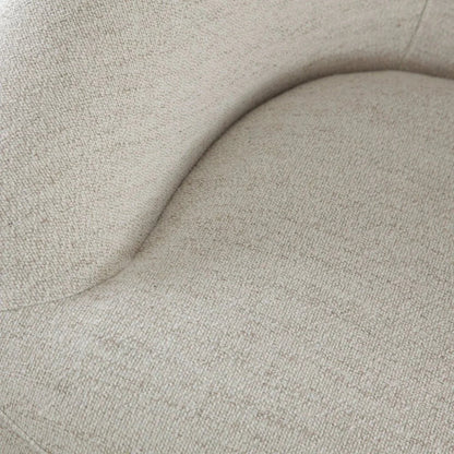 Opal Oat Fabric Swivel Contoured Arm Chair - LOOMLAN - Diamond Sofa - Club Chairs