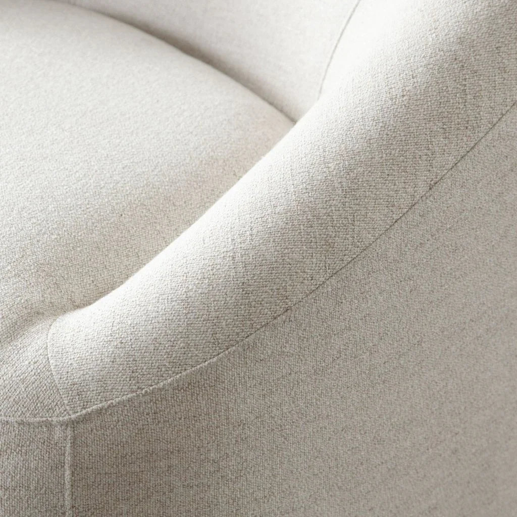 Opal Oat Fabric Swivel Contoured Arm Chair - LOOMLAN - Diamond Sofa - Club Chairs
