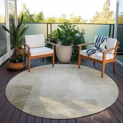 Opaline Brown Washable Indoor - Outdoor Rug - LOOMLAN - LOOMLAN Rugs - Outdoor Rugs