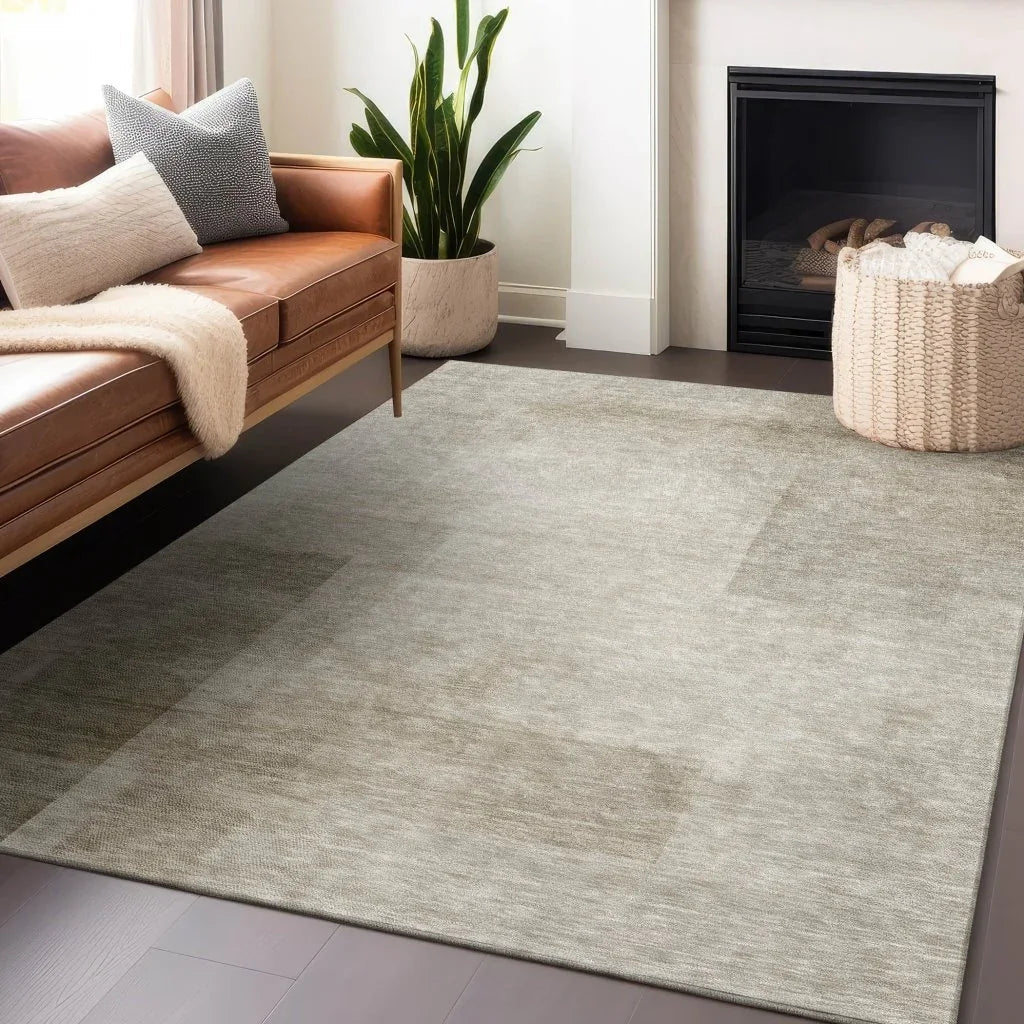 Opaline Brown Washable Indoor - Outdoor Rug - LOOMLAN - LOOMLAN Rugs - Outdoor Rugs